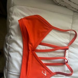 Gymshark sports bra adjustable orange